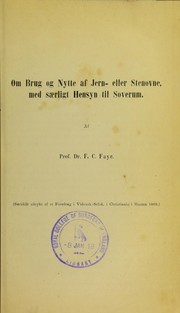 Cover of: Om brug og nytte af jern- eller stenovne, med s©Œrligt hensyn til soverum