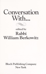 Cover of: Conversation with ...