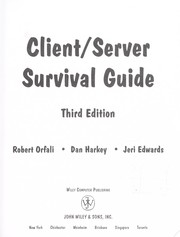 Cover of: Client/server survival guide by Robert Orfali