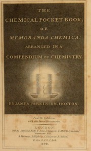 The chemical pocket book by Parkinson, James