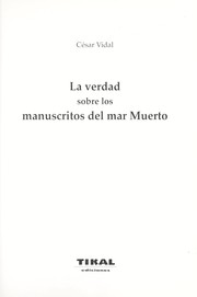 Cover of: La verdad sobre los manuscritos del Mar Muerto