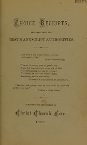 Front cover of Choice Receipts by Unknown