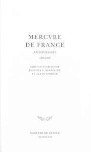 Cover of: Mercure de France: anthologie, 1890-1940
