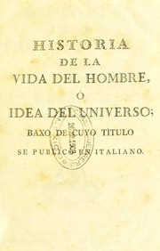 Cover of: Historia de la vida del hombre.