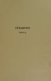 Cover of: Strabonis Geographicorum tabulae XV