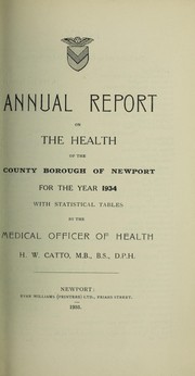 Cover of: [Report 1934]