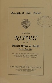 Cover of: [Report 1925]