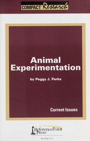 Cover of: Animal experimentation