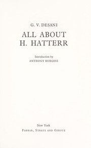 Cover of: All about H. Hatterr