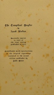 Cover of: The compleat angler; or, The contemplative man