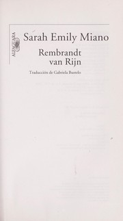 Rembrandt Van Rijn by Sarah Emily Miano