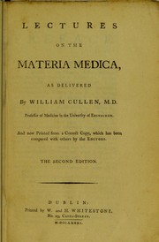 Cover of: Lectures on the materia medica