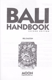 Cover of: Bali handbook by Bill Dalton