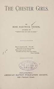 Cover of: The Chester girls by Rose Hartwick Thorpe