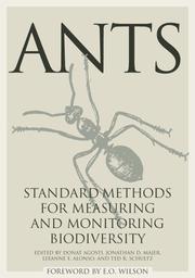 Cover of: Ants by Jonathan D. Majer, Leeanne E. Alonso, And Ted R. Schultz Donat Agosti