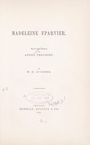 Cover of: Madeleine Eparvier