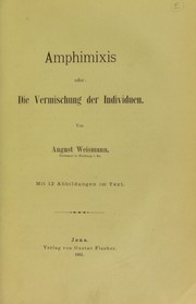 Cover of: Amphimixis; oder, Die Vermischung der Individuen