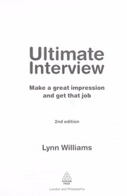 Cover of: Ultimate interview: make a great impression and get that job