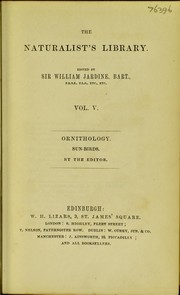 Cover of: Ornithology by Sir William Jardine