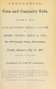 Cover of: Centennial coin and curiosity sale