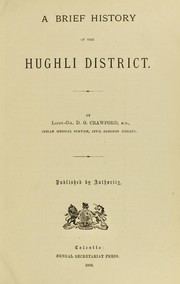 A brief history of the Hughli district by D. G. Crawford