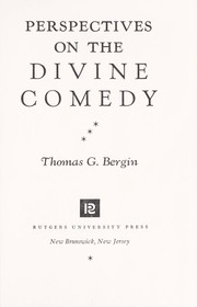 Cover of: Perspectives on the Divine comedy