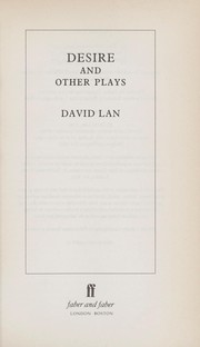 Cover of: Desire and other plays