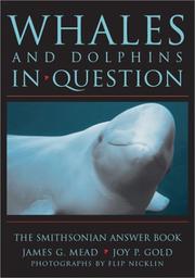 Cover of: WHALES & DOLPHINS IN QUESTION by James G Mead