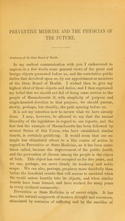 Cover of: Preventive medicine and the physician of the future by Henry I. Bowditch