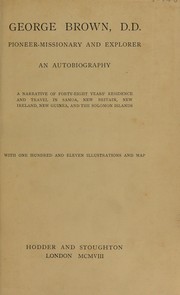 Cover of: George Brown, D.D. by Brown, George