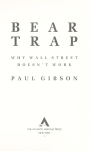 Cover of: Bear trap by Paul Gibson