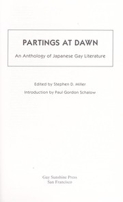 Cover of: Partings at dawn : an anthology of Japanese gay literature by 