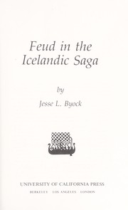 Cover of: Feud in the Icelandic saga | Jesse L. Byock
