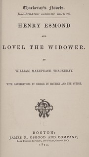 Cover of: Henry Esmond and Lovel the widower