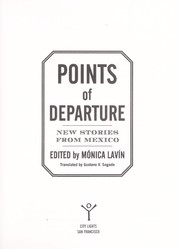 Cover of: Points of departure: new stories from Mexico