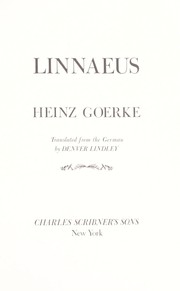 Cover of: Linnaeus. by Heinz Goerke