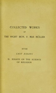 Cover of: Last essays: Essays on the science of religion