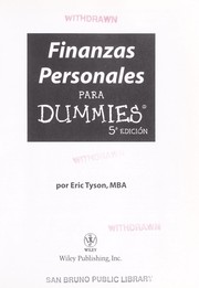 Cover of: Finanzas personales para dummies by Eric Tyson