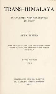 Cover of: Trans-Himalaya by Sven Hedin