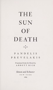 Cover of: The sun of death