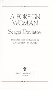 Cover of: A foreign woman
