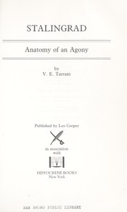 Cover of: Stalingrad: anatomy of an agony
