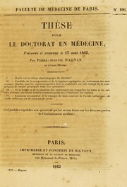 Cover of: Th©·se pour le doctorat en m©♭decine: pr©♭sent©♭e et soutenue le 17 ao© t 1842