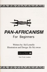 Cover of: Pan-Africanism for Beginners (African History Series)