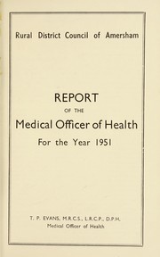 [Report 1951] by Amersham (England). Rural District Council