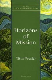 Cover of: Horizons of Mission (The New Church's Teaching Series, V. 11)