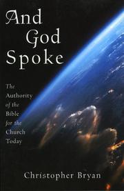 Cover of: And God Spoke by Christopher Bryan