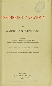 Cover of: A text-book of anatomy by Frederic Henry Gerrish