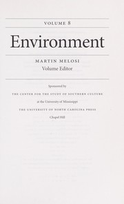 Cover of: Environment by Martin Melosi, volume editor.