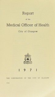 Cover of: [Report 1971] by Glasgow (Scotland)